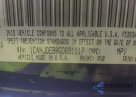 2016 Jeep Compass Latitude from USA, damaged, VIN 1C4NJDEB0GD691117